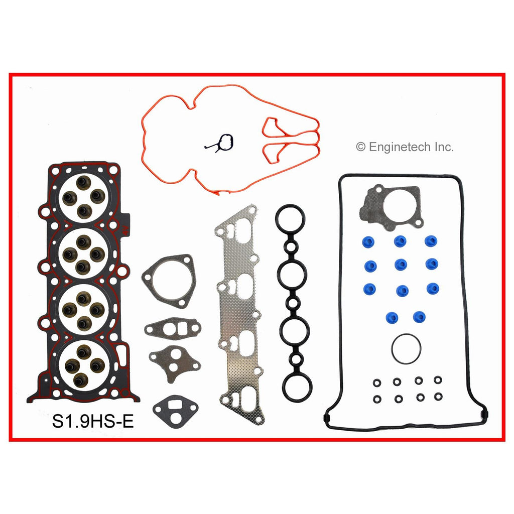 Enginetech S1.9HS-EWB Engine Cylinder Head Gasket Set for Suzuki Cars and Trucks with Head Bolts