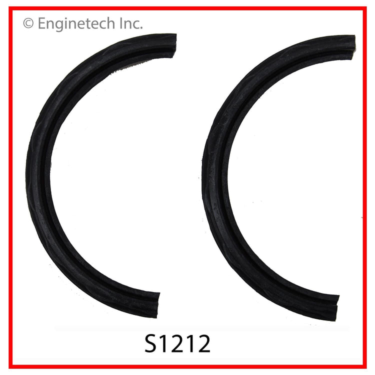 Enginetech S1212 Engine Rear Crankshaft Seal - 2 Piece Single Lip with RTV Compatibility