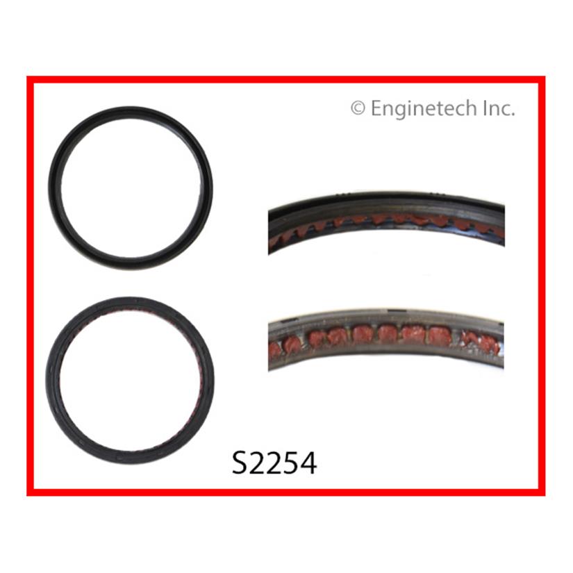 Enginetech S2254 Engine Rear Crankshaft Seal with Viton for Buick Skylark