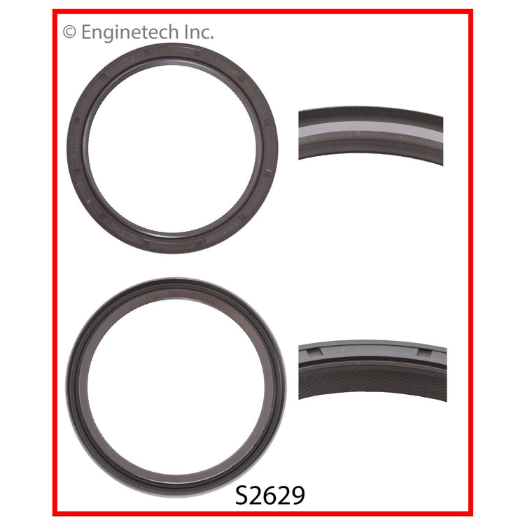 Enginetech S2629 Engine Rear Crankshaft Seal with Viton Material