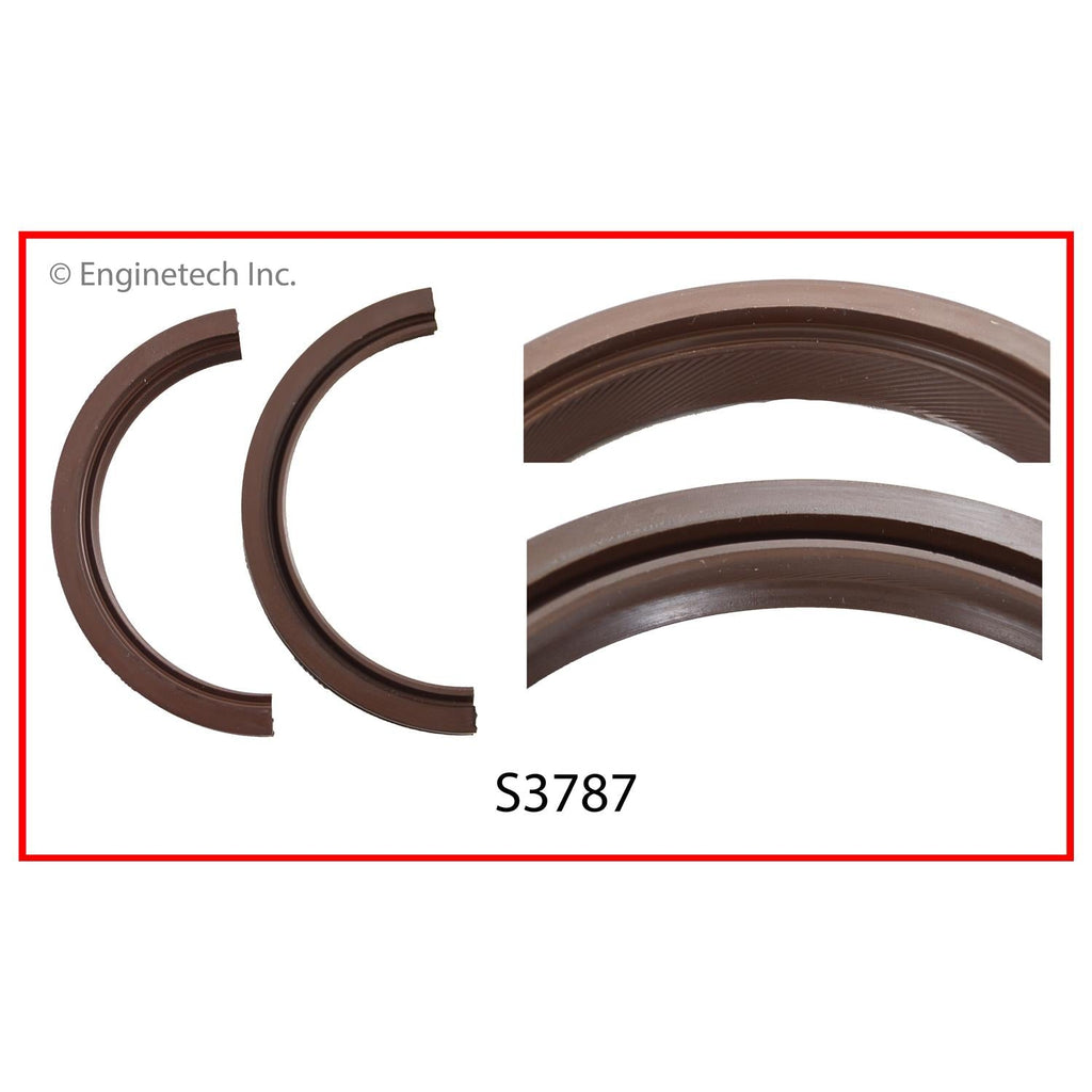 Enginetech S3787 Rear Crankshaft Seal – Double Lip for 2.841" Housing ID