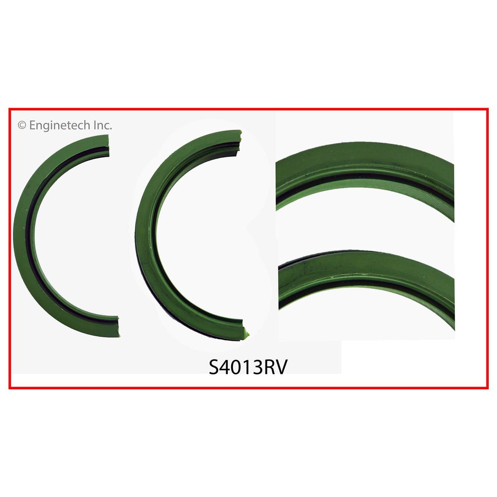 Enginetech S4013RV Engine Rear Crankshaft Seal - 2 Piece Offset Double Lip for Reverse Rotation