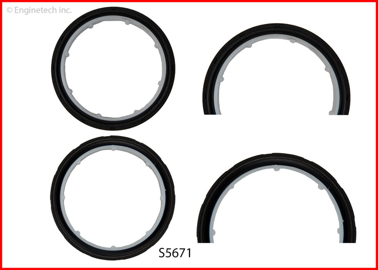 Enginetech S5671 PTFE Rear Crankshaft Seal - 1 Piece for Engine Protection