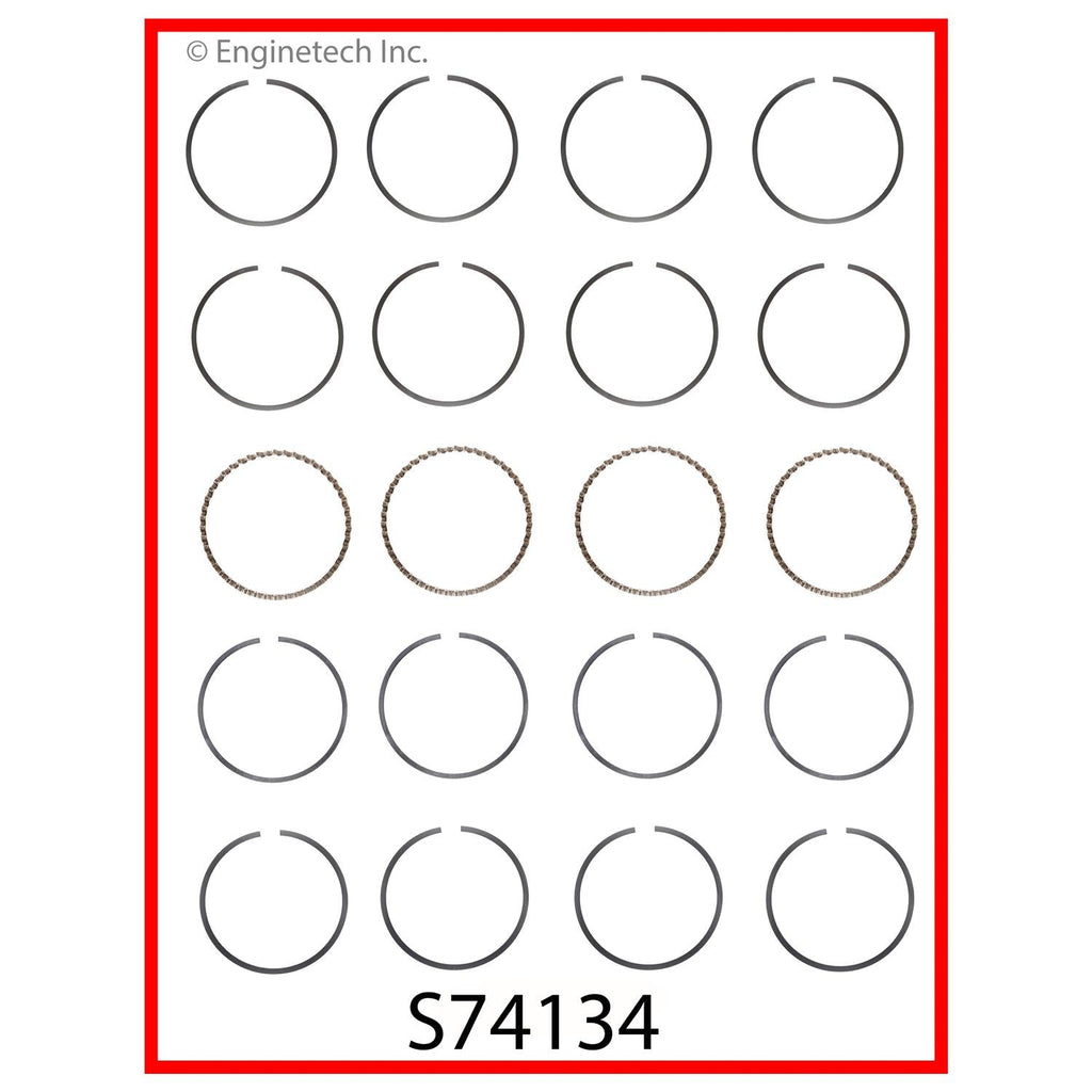 Enginetech S74134-.50 Engine Premium Piston Ring Set for Chevrolet Metro and Suzuki Swift