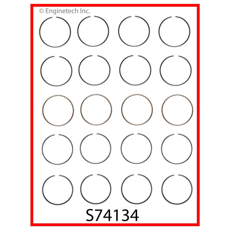 Enginetech S74134-.50 Engine Premium Piston Ring Set for Chevrolet Metro and Suzuki Swift