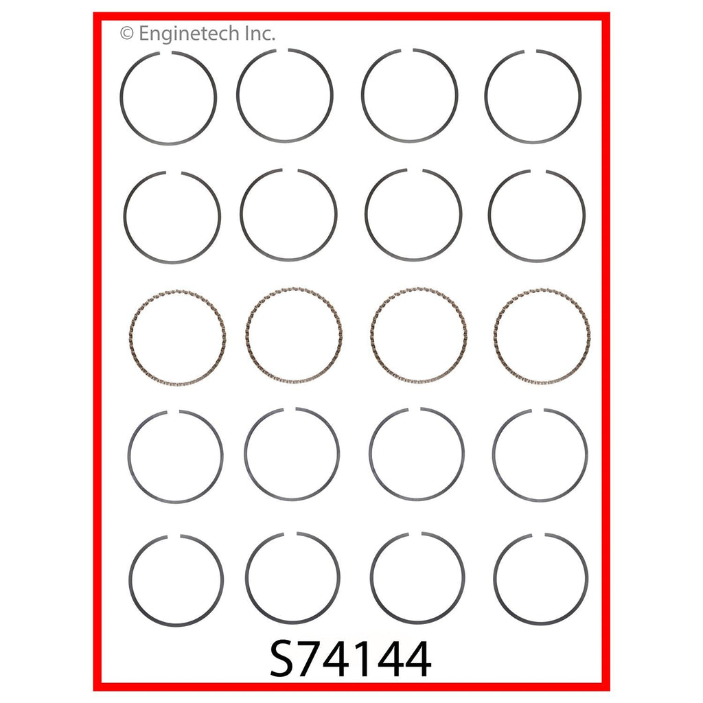 Enginetech S74144-.50 Engine Premium Piston Ring Complete Set for Toyota Paseo & Tercel