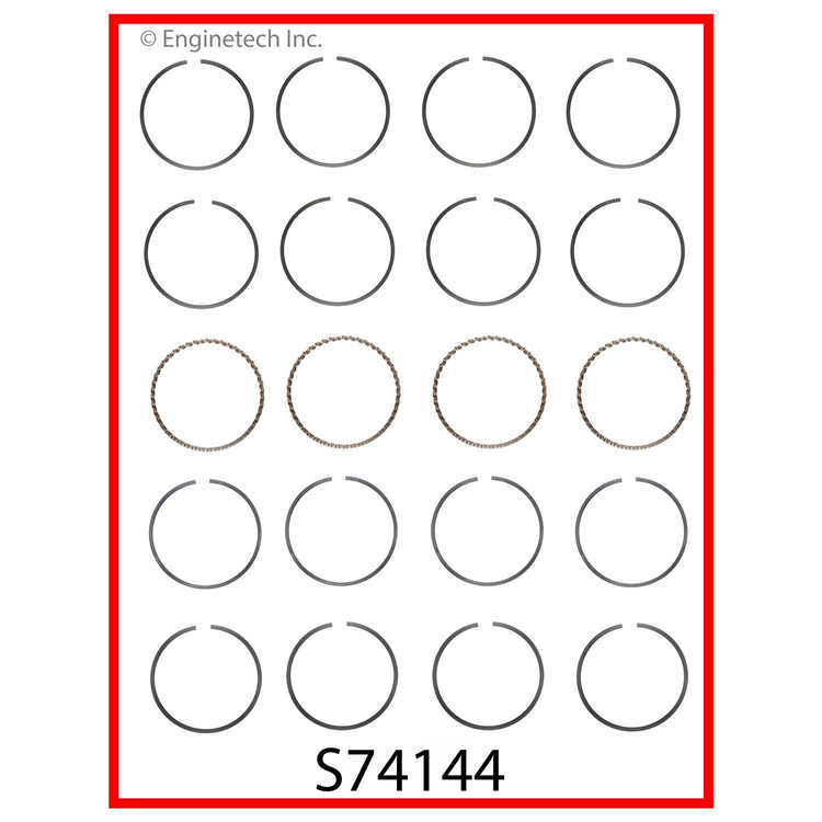 Enginetech S74144-.50 Engine Premium Piston Ring Complete Set for Toyota Paseo & Tercel