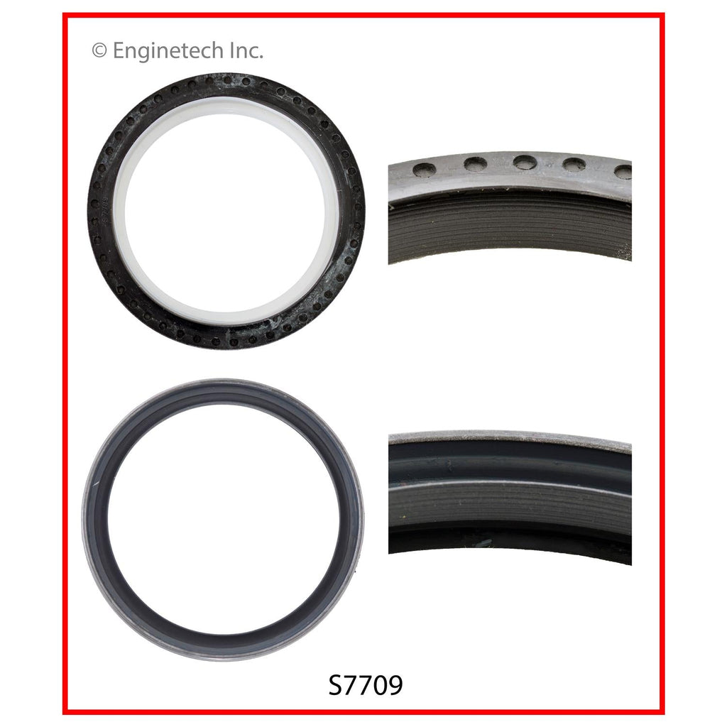 Enginetech S7709 Rear Crankshaft Seal for Chrysler and Dodge Vehicles | PTFE/Viton Material
