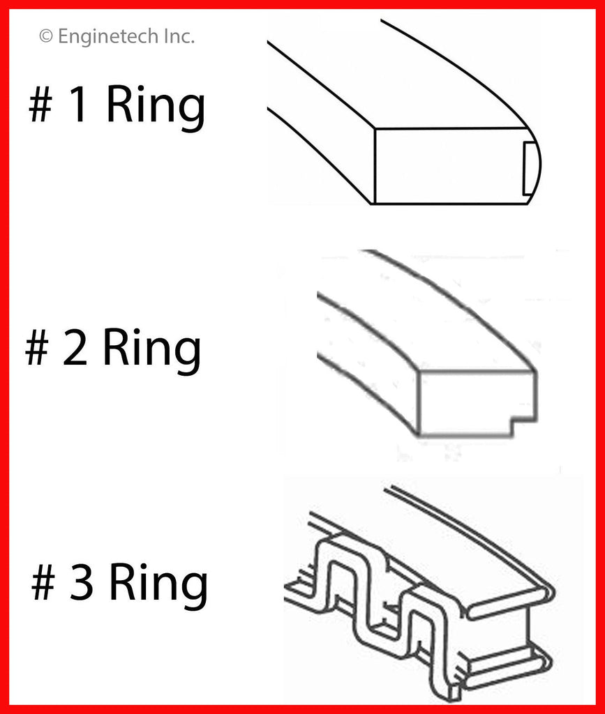 Enginetech S84004-STD Engine Premium Piston Ring Complete Set for Subaru XV Crosstrek