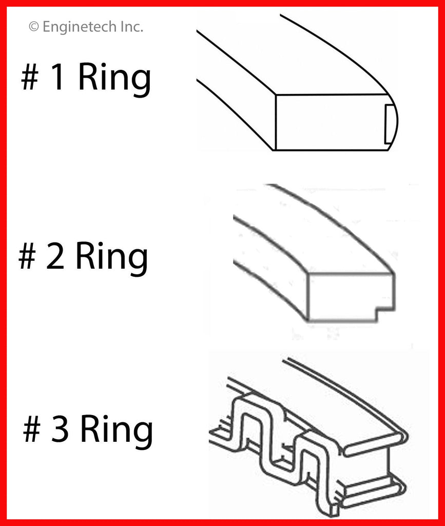 Enginetech S84144-STD Engine Premium Piston Ring Complete Set for Suzuki SX4