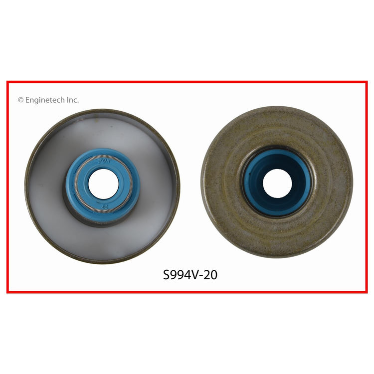 Enginetech S994V-20 Engine Valve Stem Oil Seal 20 Pack for Dodge and Ram Vehicles