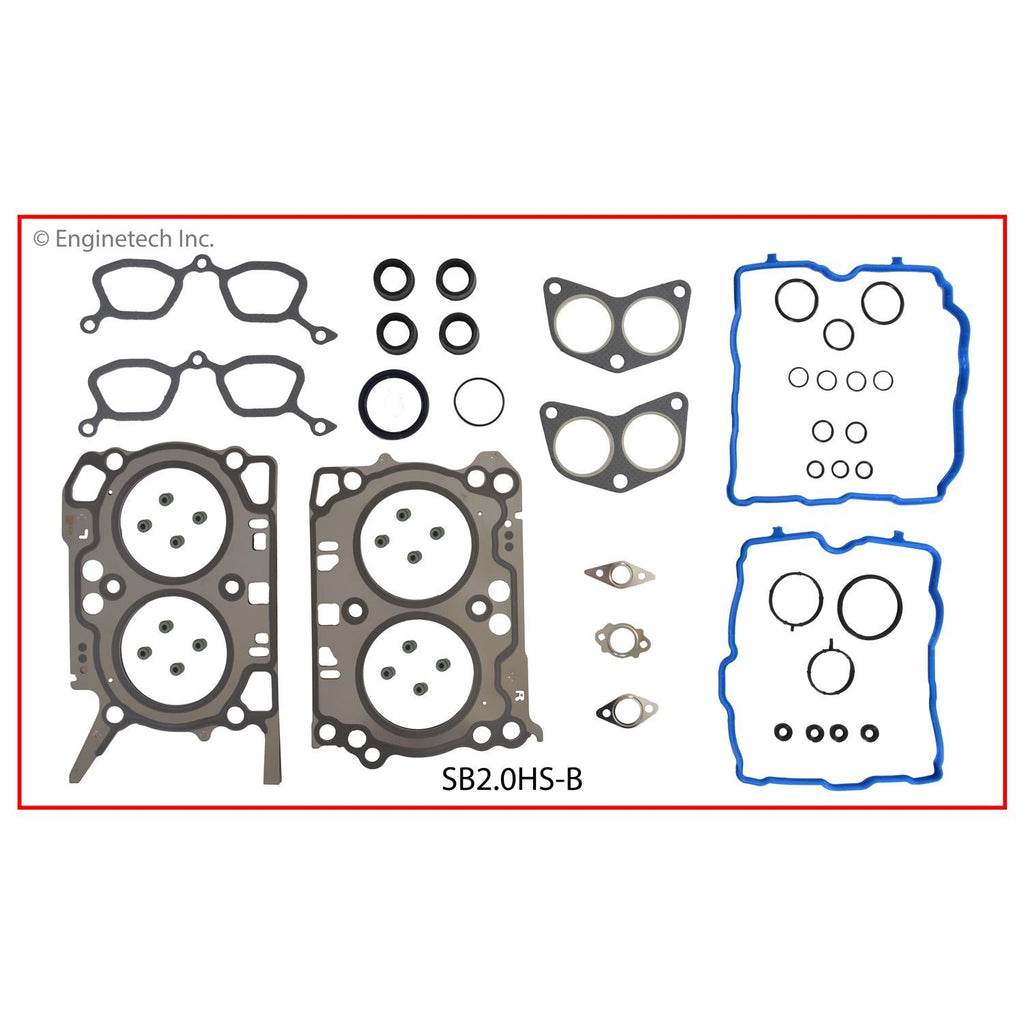 Enginetech SB2.0HS-B Engine Cylinder Head Gasket Set for Subaru Vehicles