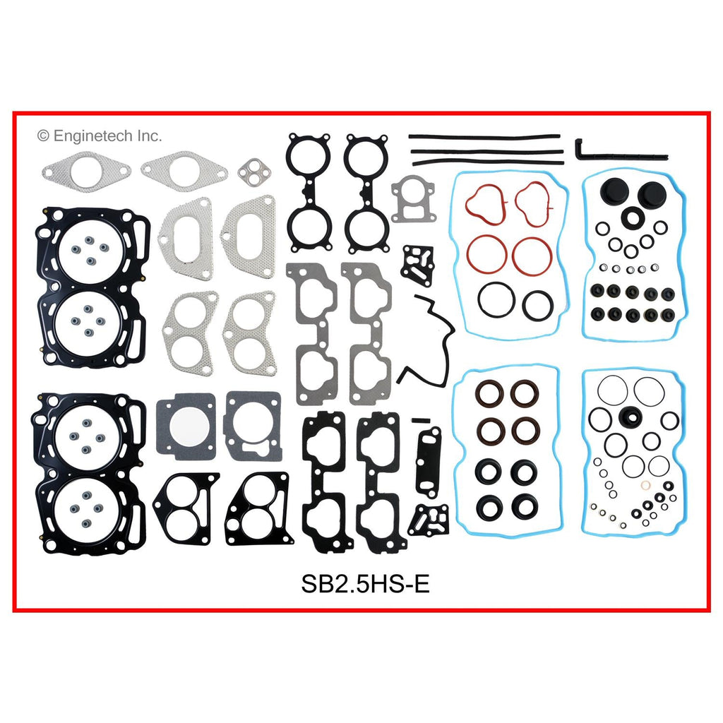 Enginetech SB2.5HS-E Engine Cylinder Head Gasket Set for Subaru and Saab Vehicles
