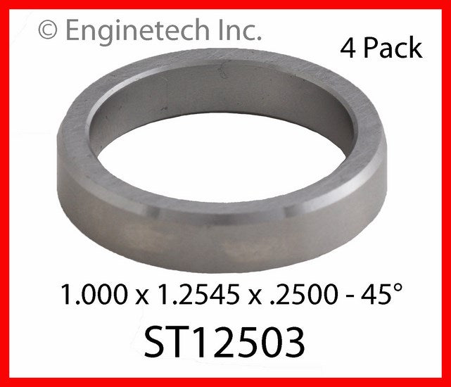 Enginetech ST12503 Engine Valve Seat 4 Pack for Ford Diesel Engines