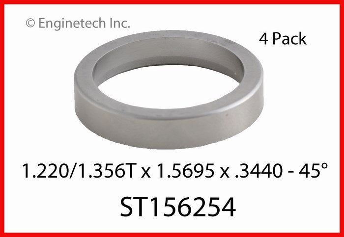 Enginetech ST156254 Engine Valve Seat - 4 Pack for Ford EXP and Escort Models