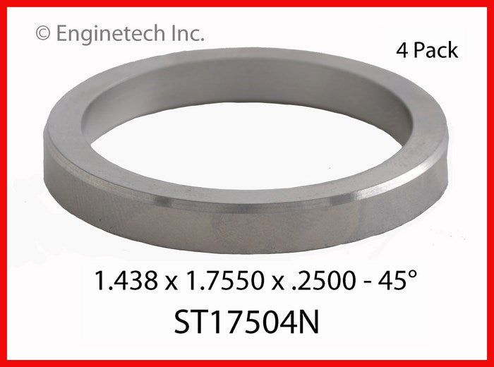 Enginetech ST17504N Engine Valve Seat - 4 Pack for Domestic and Import Engines