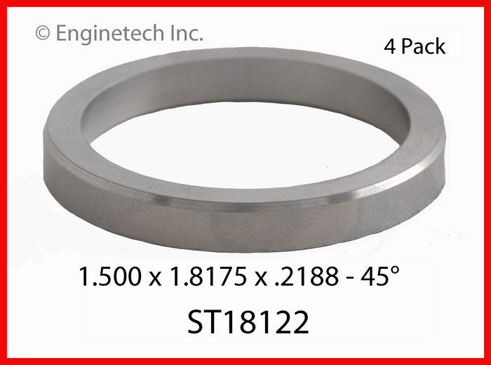 Enginetech ST18122 Engine Valve Seat - 4 Pack for Domestic and Import Engines