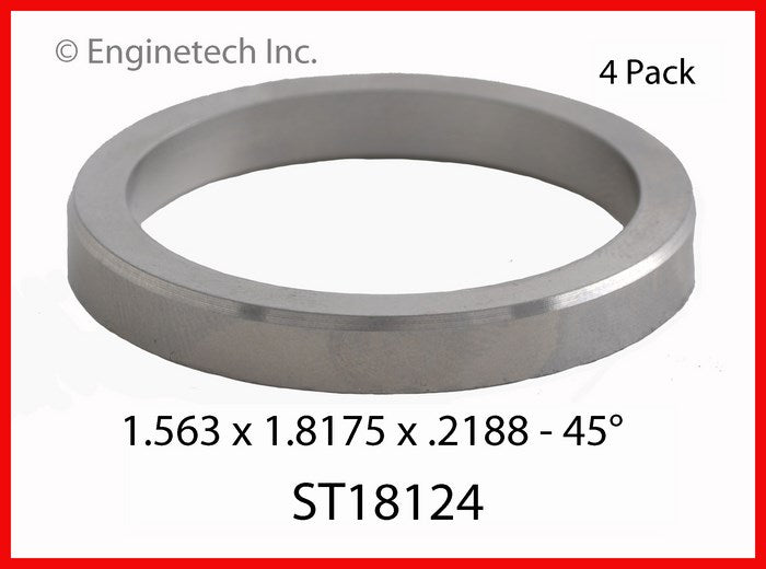 Enginetech ST18124 Engine Valve Seat Set - Hi-Chrome, 4 Pack