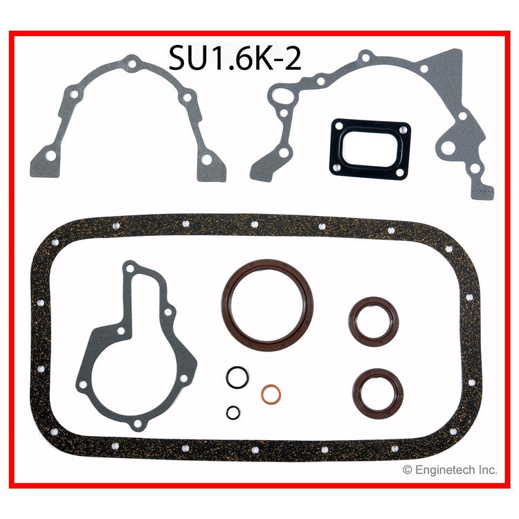 Enginetech SU1.6K-2 Engine Full Gasket Set for Suzuki and Chevrolet Vehicles