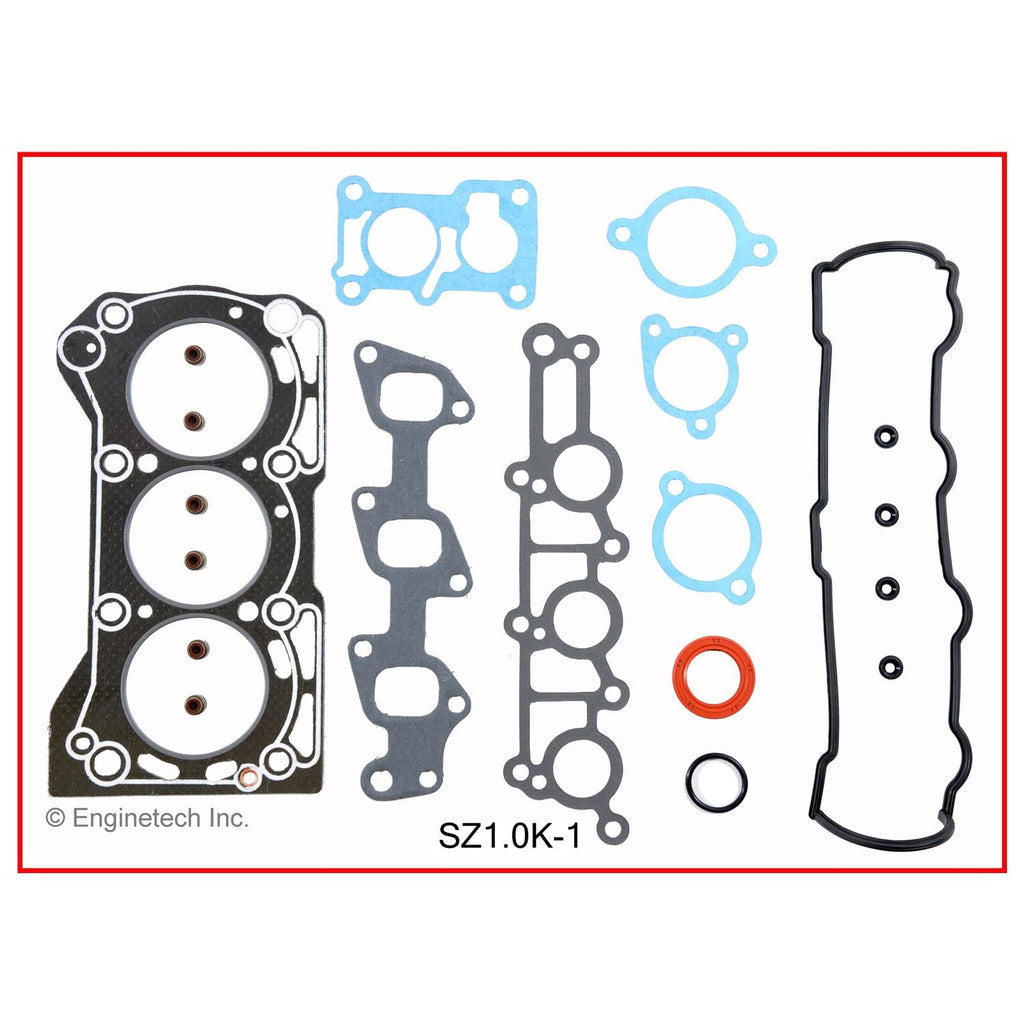 Enginetech Engine Full Gasket Set for Suzuki Cars and Trucks (Part #SZ1.0K-1)