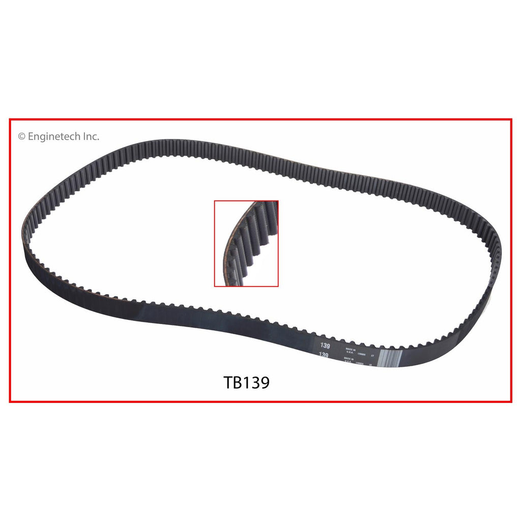 Enginetech TB139 Engine Timing Belt for Dodge, Plymouth, Hyundai, and Chrysler Vehicles