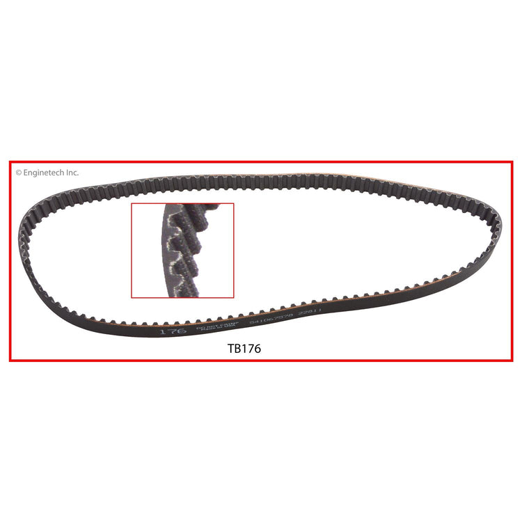 Enginetech TB176 Engine Timing Belt for Toyota Corolla and Geo Prizm
