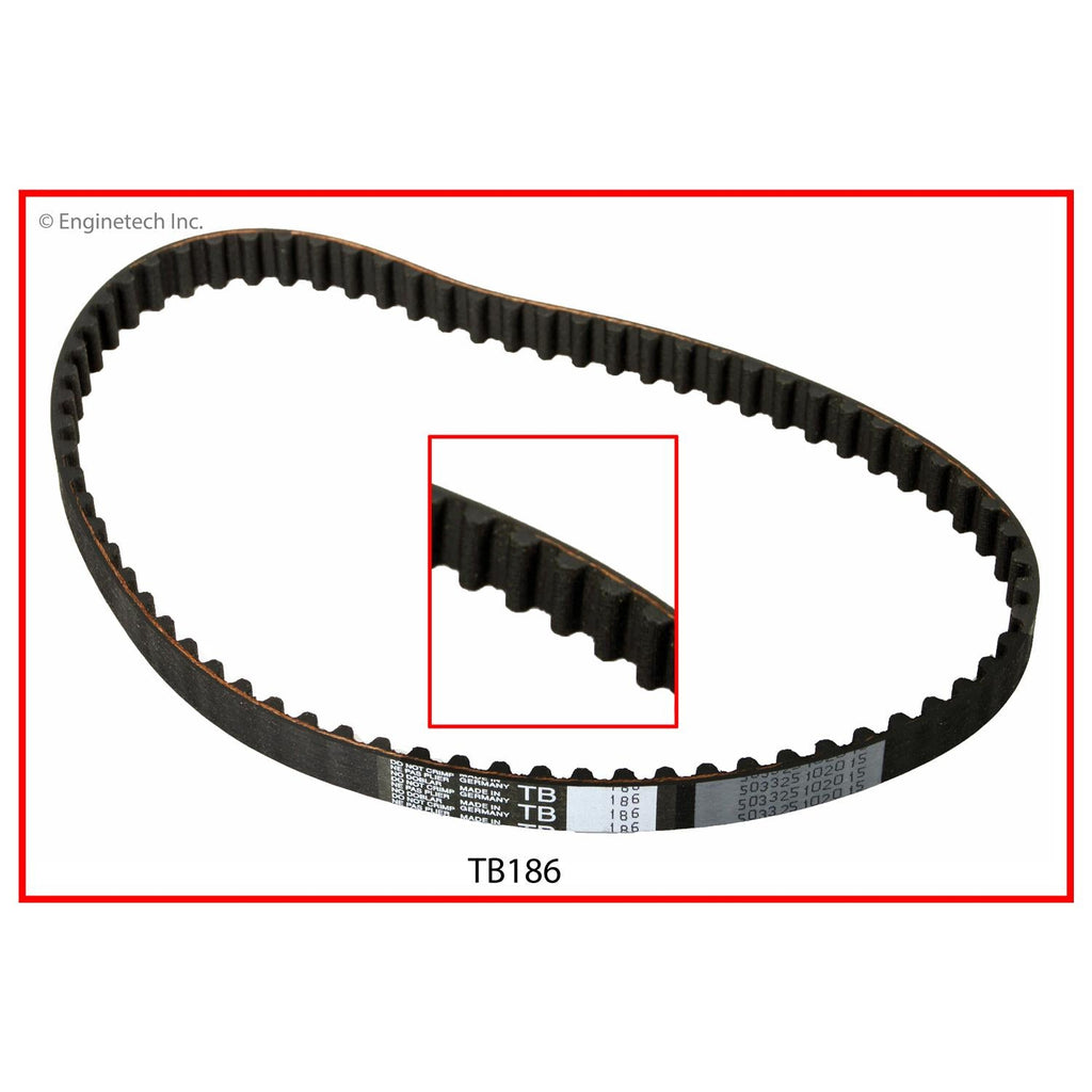 Enginetech TB186 Engine Balance Shaft Belt for Isuzu, Acura, Honda