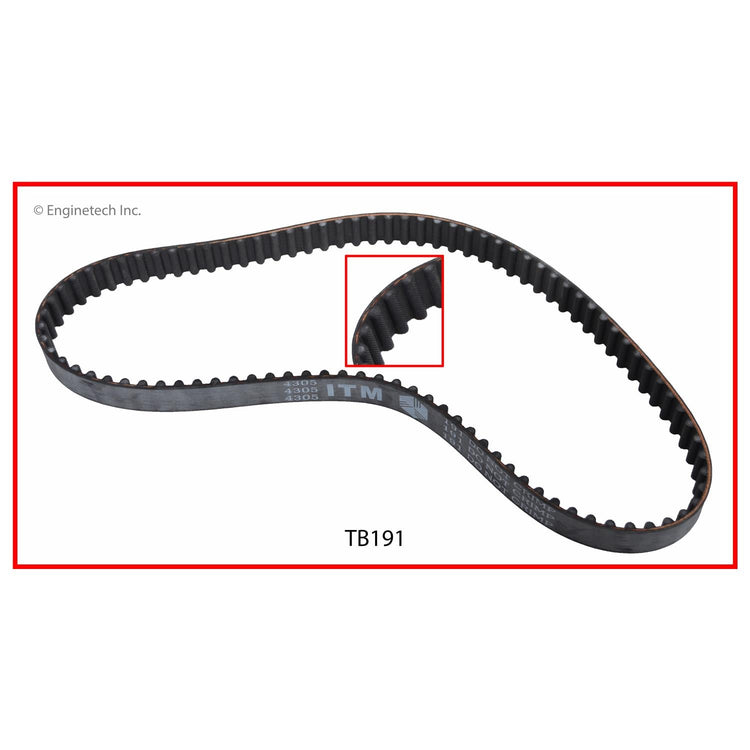 Enginetech TB191 Engine Timing Belt for Hyundai and Dodge Models