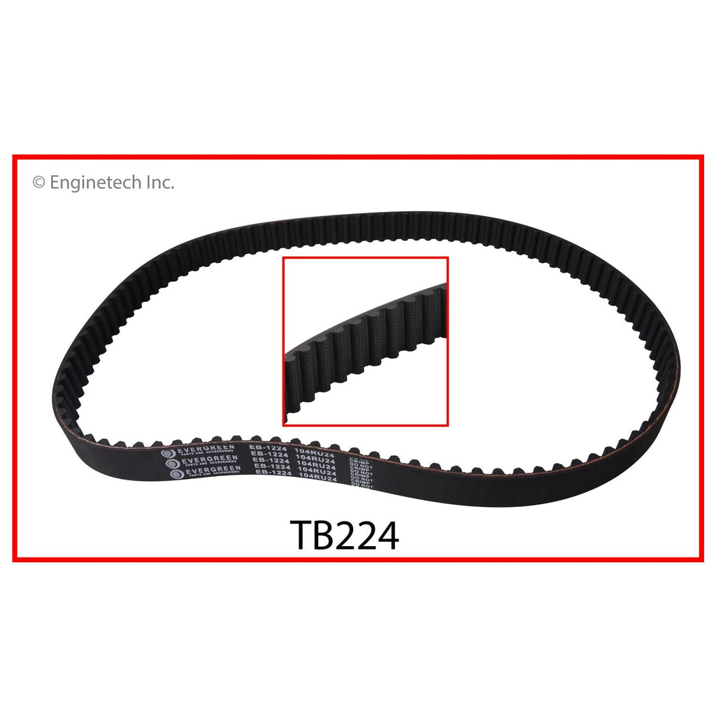 Enginetech TB224 Engine Timing Belt for Honda Civic and Civic Del Sol (1992-2000)