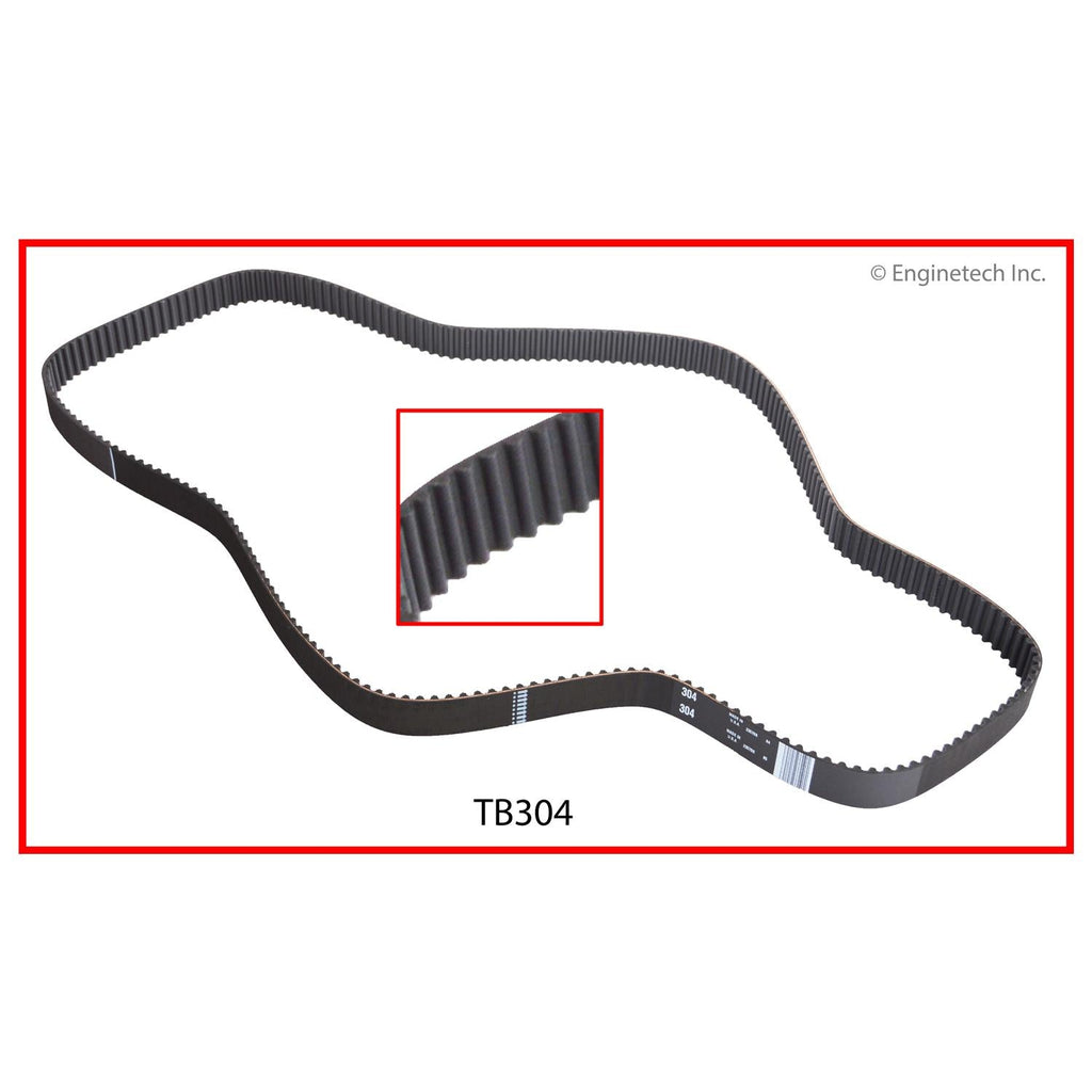 Enginetech BBPTTB304 Engine Timing Belt for Subaru and Saab Vehicles