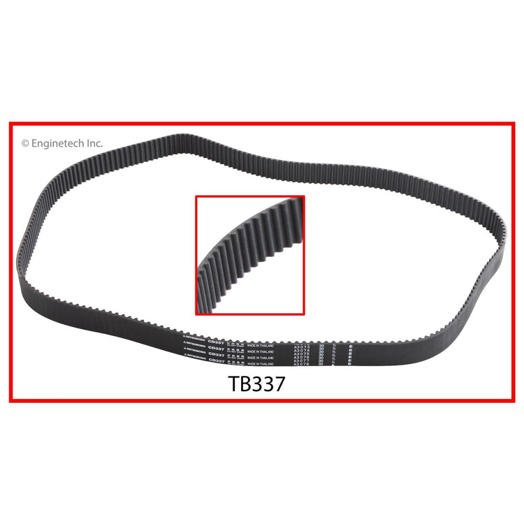 Enginetech TB337 Engine Timing Belt for Kia and Hyundai Vehicles