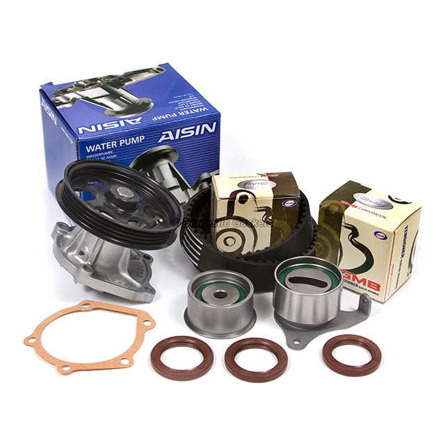 Head Gasket Set Timing Belt Kit AISIN Water Pump Fit 95-98 Toyota 5EFE