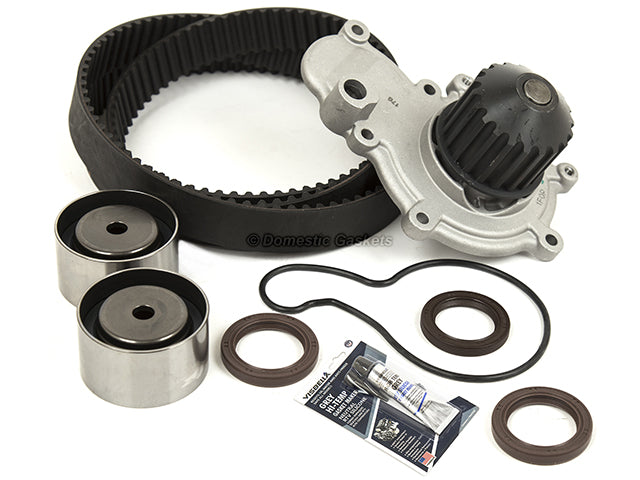 Head Gasket Set Timing Belt Kit Water Pump Fit 95-99 Dodge Mitsubishi 420A DOHC