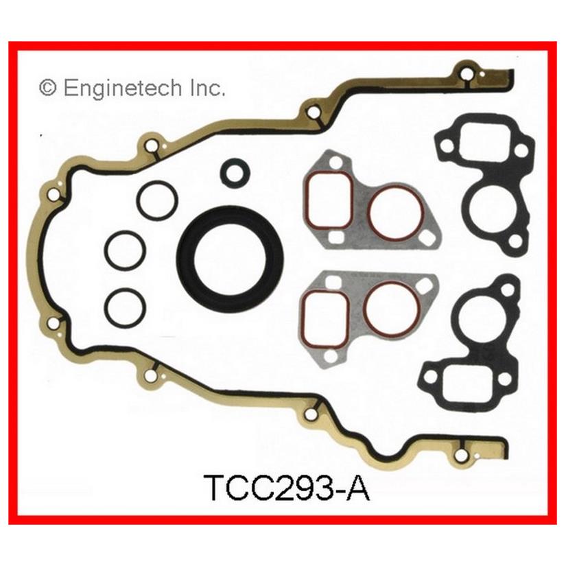 Enginetech TCC293-A Engine Timing Cover Gasket Set for GMC and Chevrolet Cars and Trucks
