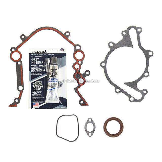 00-04 Ford Mustang 3.8L OHV Timing Chain Water&Oil Pump Kit+Timing Cover Gasket