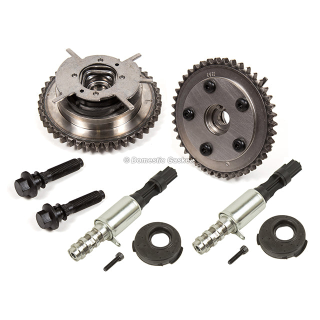 Timing Chain Water Pump Kit Cam Phasers Solenoid Fit 10-14 Ford F150 Lincoln 5.4