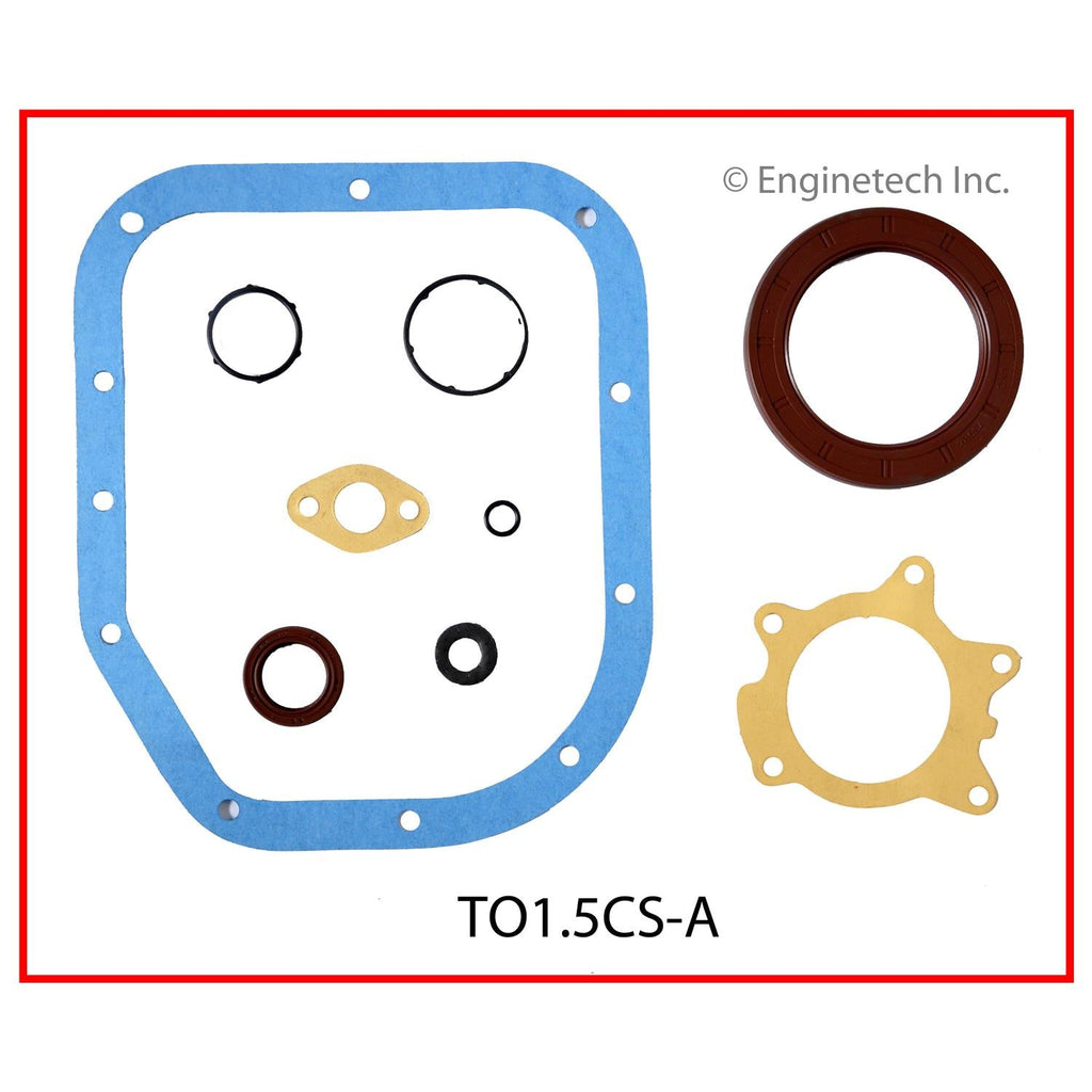 Enginetech Engine Lower End Gasket Set for Toyota Yaris and Scion Models – Part TO1.5CS-A