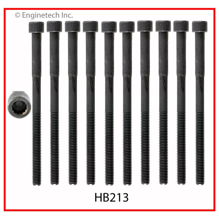 Enginetech Toyota Engine Cylinder Head Gasket Set (Part No. TO1.5HS-BWB) with Head Bolts