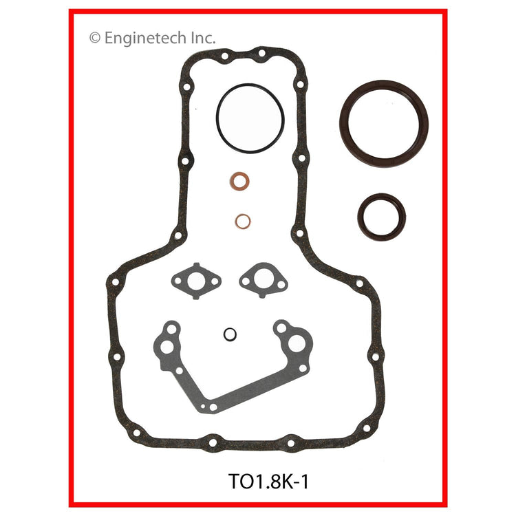 Enginetech TO1.8K-1 Engine Full Gasket Set for Toyota and Pontiac Vehicles