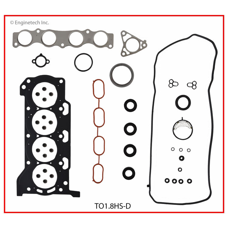 Enginetech Engine Full Gasket Set for Toyota and Scion Vehicles – Part TO1.8K-3