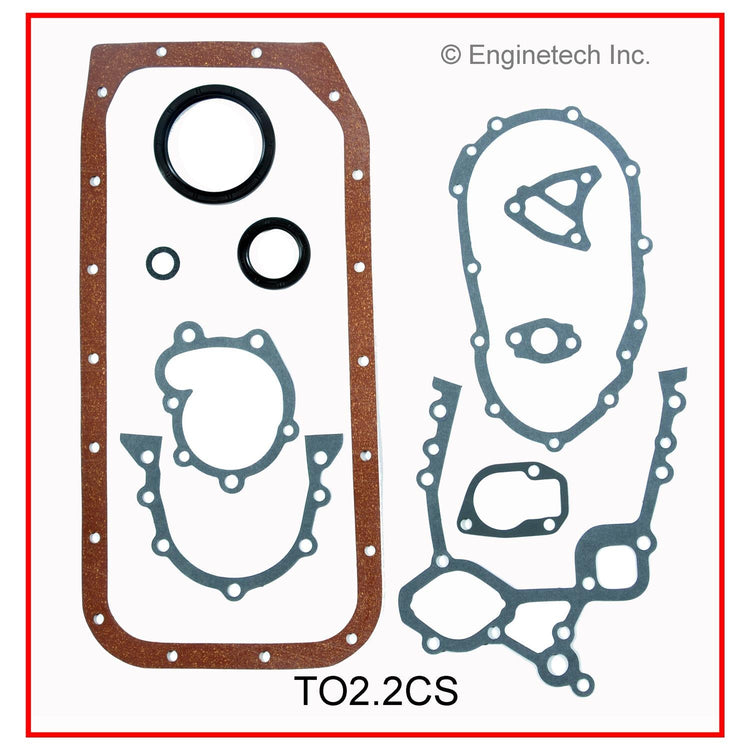 Enginetech TO2.2CS Engine Lower End Gasket Set for Toyota Vans