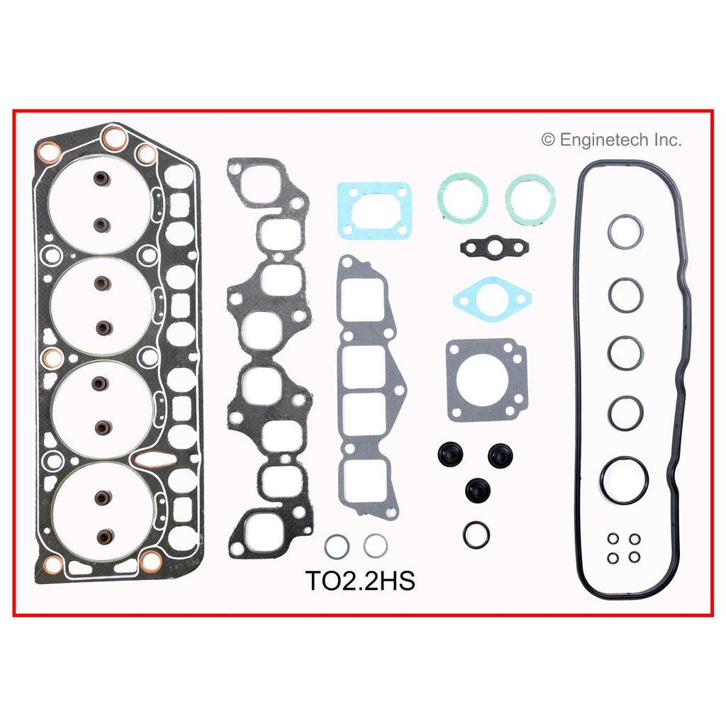 Enginetech Toyota Engine Cylinder Head Gasket Set (Part No. TO2.2HS)