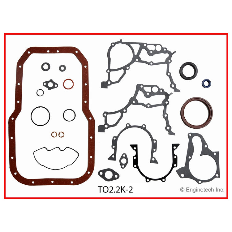 Enginetech Engine Full Gasket Set for Toyota Camry and Celica (Part #TO2.2K-2)