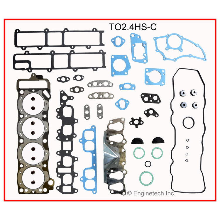 Enginetech TO2.4HS-CWB Engine Cylinder Head Gasket Set for Toyota 4Runner with Head Bolts