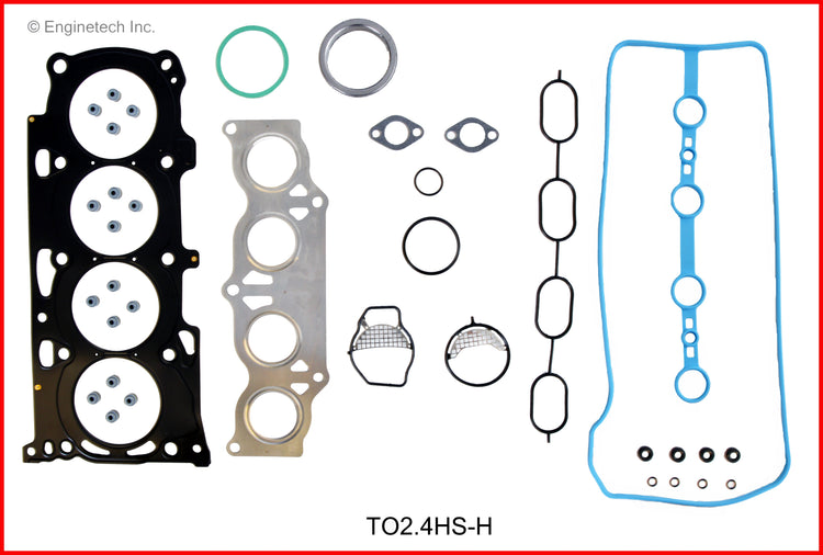Enginetech Engine Cylinder Head Gasket Set for Toyota and Scion Vehicles – Part Number TO2.4HS-H