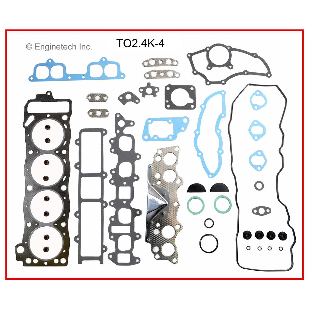Enginetech TO2.4K-4 Engine Full Gasket Set for Toyota Cars and Trucks