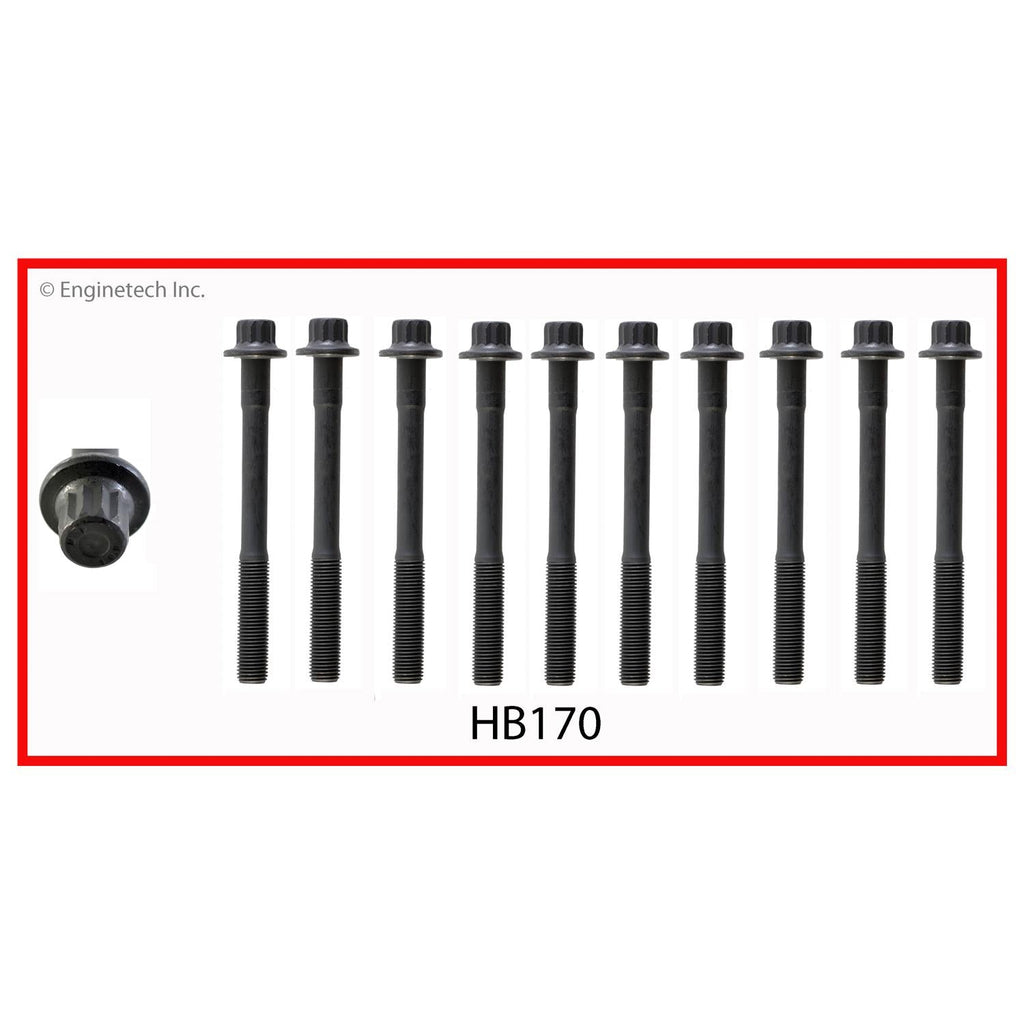 Enginetech Engine Cylinder Head Gasket Set for Toyota Tacoma 2005-2016 with Head Bolts - Part #TO2.7HS-AWB