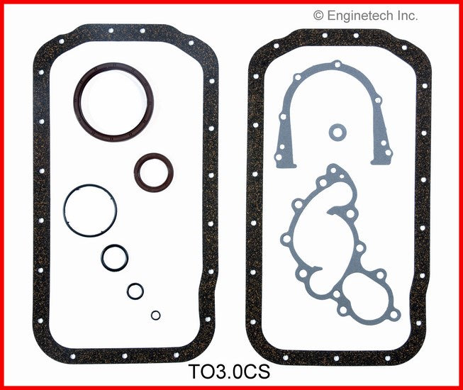 Enginetech TO3.0CS Engine Lower End Gasket Set for Toyota 4Runner and Pickup