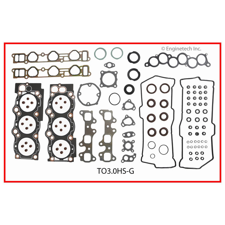 Enginetech Toyota Engine Cylinder Head Gasket Set with Head Bolts - Fits 1992-1993 Lexus ES300 and Toyota Camry