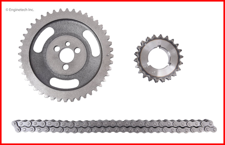 Enginetech TS163 Engine Timing Set with Double Roller Chain and High Alloy Steel Sprockets